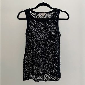 Black Lace sleeveless tank size xs